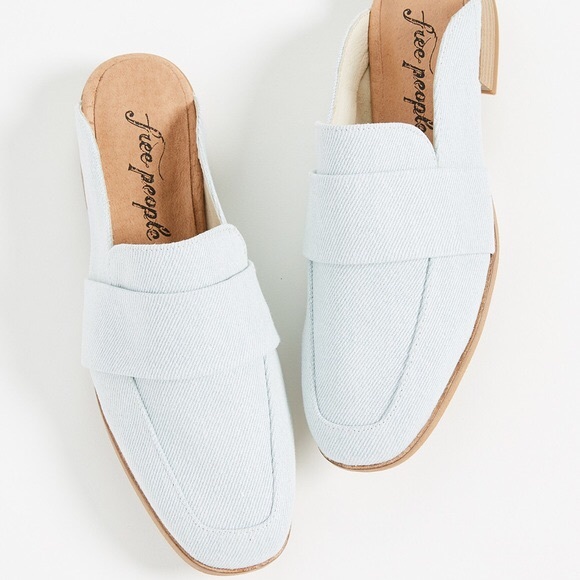 Free People Shoes - Free People • denim loafer mules